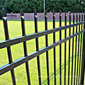 3 rails horizontal Spear Points Aluminum Fence Sharped Top Safety Panel Black White Green color